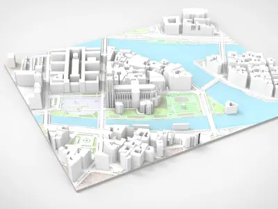 Notre Dame Cathedral Paris France 3D model