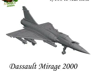 Dassault Mirage 2000 3D print model