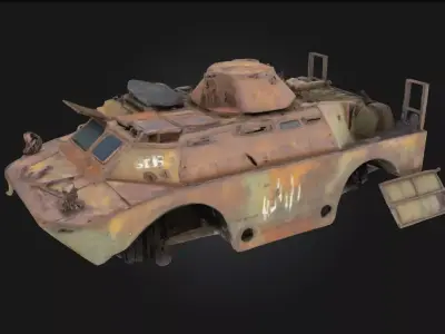 Deserted Sentinel Lone Watcher in a Forgotten Landscape 3D model