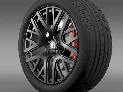 Bentley Continental GT Speed wheel 3D model