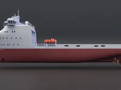 Platform Supply Vessel 3D model
