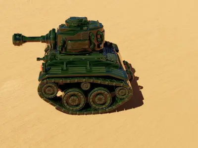 Legendary War Tank Free 3D model