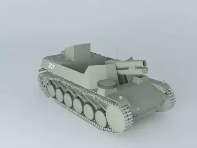Sturmpanzer SdKfz121 Bison II 3D model