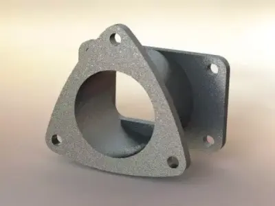 Exhaust flange asm Free 3D model