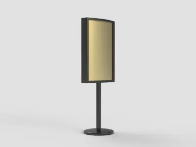 Metallic Stand or Plastic 3D model