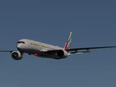 Emirates A350-900 Model 3D model