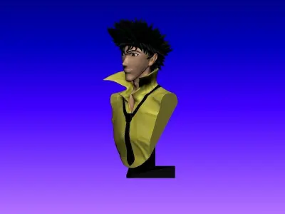 Cowboy Bebop - Spike Spiegel Bust 3D print model
