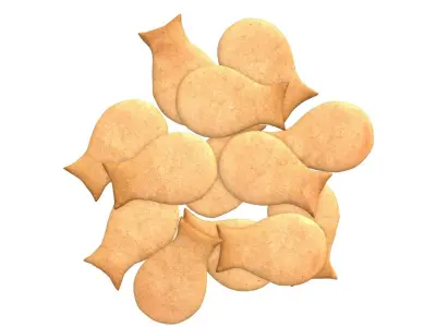Fish cookie 3D model