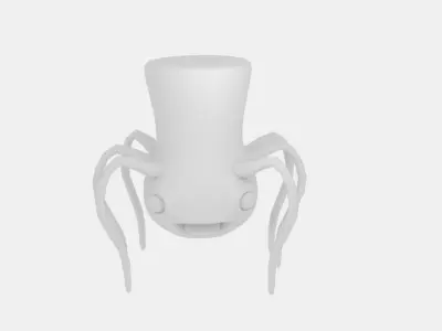 Spider Alien X Low-poly 3D model
