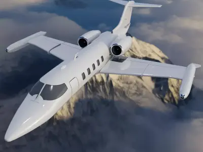 Learjet 35 ready to 3D printing 3D print model