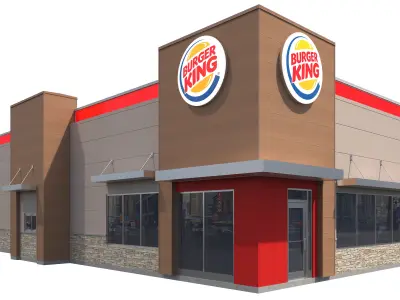 Retail-037 Burger King-002 3D model