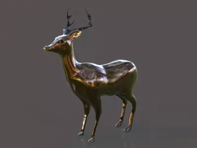 T-Deer sculpture Free 3D model