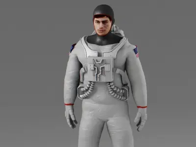 Astronaut  rigged character 3D model