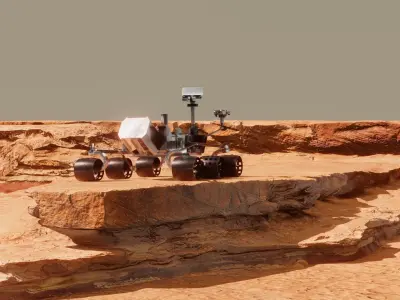 Space Shuttle and Mars Rover 3D models 3D Model Collection