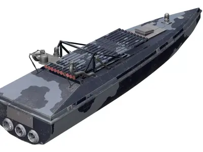 Sea baby Ukrainian multi-purpose unmanned surface vehicle 3D model