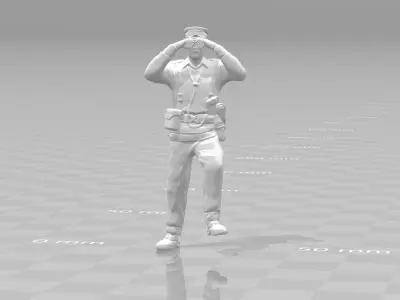 General miniature II World War 3D print model