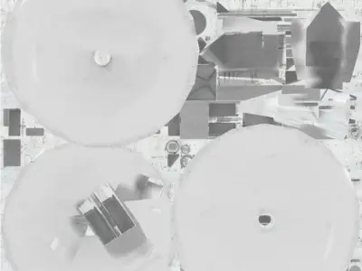 Radar turret Low-poly 3D model