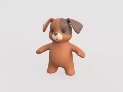 Little animal baby - Dog cute - Character014 Low-poly 3D model