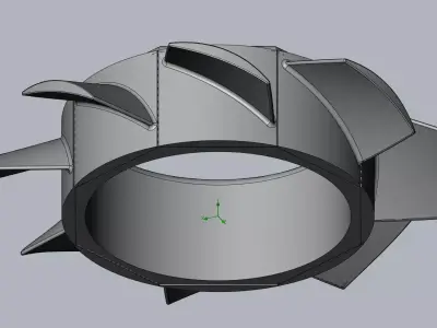 3D-Printable High Speed Ducted Fan Drone Rotor 3D print model