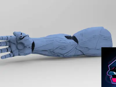 Ironman Infinity Gauntlet ready to 3d print 3D model