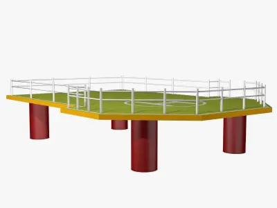 Helicopter Platform 3D model
