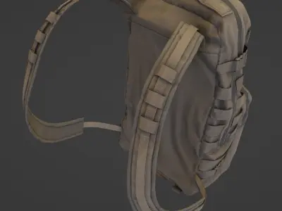 USMC FILBE Assault pack Low-poly 3D model