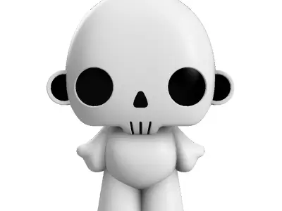 Death Hug 3D Printable Art Toy Figure for Personal Commercial 3D print model