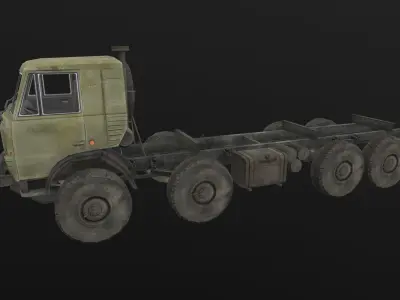 Kamaz Empty Low-poly 3D model