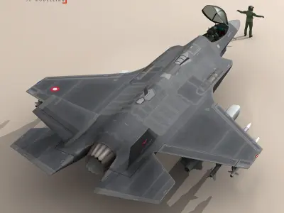 F35A - Royal Danish Air Force 3D model