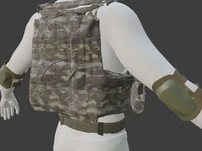 Turkish Army Mountainer Commando Unit Armed 3D model