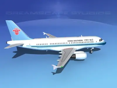 Airbus A319 China Southern 3D model