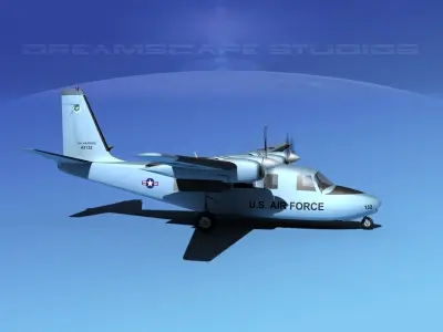 Aero Commander U-9 Air Force 3D model