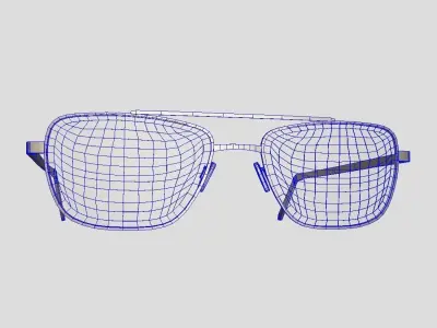Glasses 5 eyeglasses Low-poly 3D model