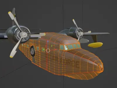 Grumman Albatross HU 16A US Air Force 3D model