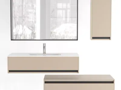 Bathroom Furniture Logik Free 3D model