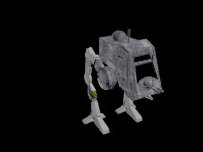 AT-PT Star wars Walker Free low-poly 3D model