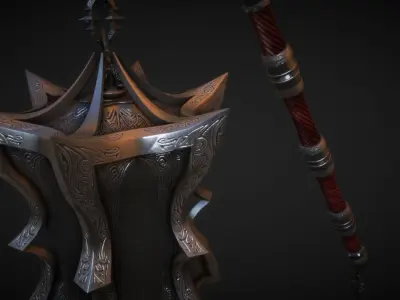 ThalDaras the Sanguine Mace 3D model