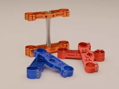 Triple Clamp Supermoto VmRacing 3D model