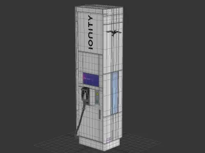 EV Ionity Charging Station 1 3D model