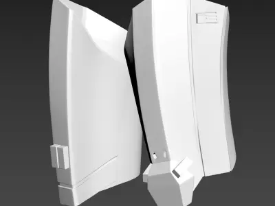 Star Wars The Rise of Skywalker Jet Trooper Thigh Armor 3D print model