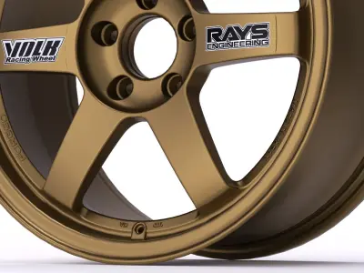 Volk RAYS TE37 Original 3D model