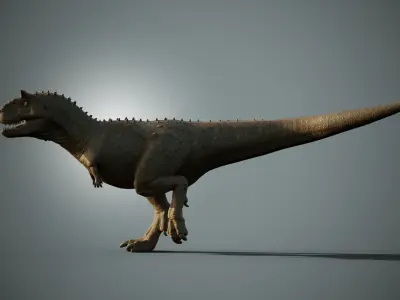 Carnotaurus Low-poly 3D model