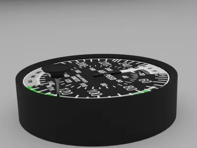 True Air speed indicator 3D model