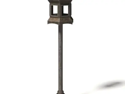 Metal Bird Feeder 3D Model 3D model