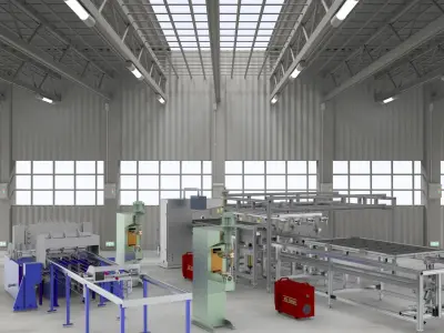 Platoon welding machine 3D model