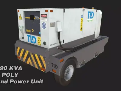 TLD 90 KVA GPU Low-poly 3D model