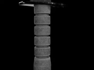 Lowpoly Combat Knives Two Pack Low-poly 3D model