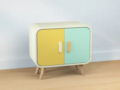  Cartoon Cabinet Free 3D model