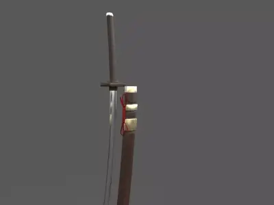 3D Katana Model Low-poly 3D model