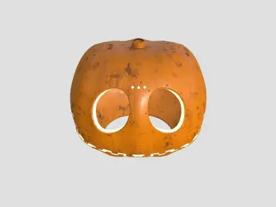 Pumpkin Head 05 SciFi - Jack O Mask - Character Design Low-poly 3D model